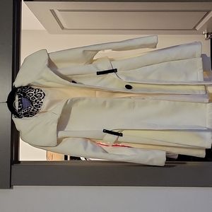 Women's Cream color belt jacket